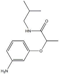 2-(3-aminophenoxy)-N-(2-methylpropyl)propanamide Struktur