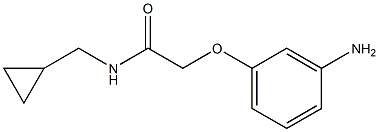 2-(3-aminophenoxy)-N-(cyclopropylmethyl)acetamide Struktur