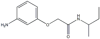 2-(3-aminophenoxy)-N-(sec-butyl)acetamide Struktur