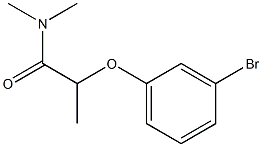 2-(3-bromophenoxy)-N,N-dimethylpropanamide Struktur