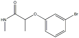 2-(3-bromophenoxy)-N-methylpropanamide Struktur