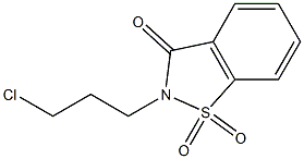 2-(3-chloropropyl)-1,2-benzisothiazol-3(2H)-one 1,1-dioxide Struktur