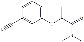 2-(3-cyanophenoxy)-N,N-dimethylpropanamide Struktur