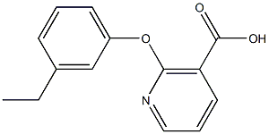 2-(3-ethylphenoxy)nicotinic acid Struktur