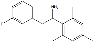 2-(3-fluorophenyl)-1-(2,4,6-trimethylphenyl)ethan-1-amine Struktur