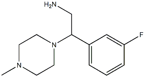 2-(3-fluorophenyl)-2-(4-methylpiperazin-1-yl)ethanamine Struktur