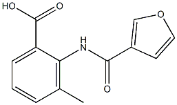 2-(3-furoylamino)-3-methylbenzoic acid Struktur