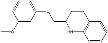 2-(3-methoxyphenoxymethyl)-1,2,3,4-tetrahydroquinoline Struktur