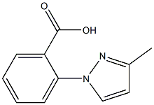 2-(3-methyl-1H-pyrazol-1-yl)benzoic acid Struktur