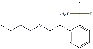 2-(3-methylbutoxy)-1-[2-(trifluoromethyl)phenyl]ethan-1-amine Struktur