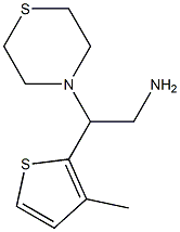 2-(3-methylthiophen-2-yl)-2-(thiomorpholin-4-yl)ethan-1-amine Struktur