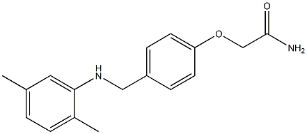 2-(4-{[(2,5-dimethylphenyl)amino]methyl}phenoxy)acetamide Struktur