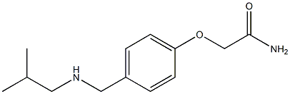 2-(4-{[(2-methylpropyl)amino]methyl}phenoxy)acetamide Struktur