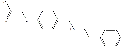 2-(4-{[(2-phenylethyl)amino]methyl}phenoxy)acetamide Struktur