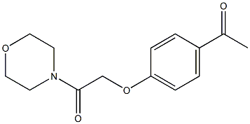 2-(4-acetylphenoxy)-1-(morpholin-4-yl)ethan-1-one Struktur