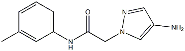 2-(4-amino-1H-pyrazol-1-yl)-N-(3-methylphenyl)acetamide Struktur