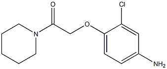 2-(4-amino-2-chlorophenoxy)-1-(piperidin-1-yl)ethan-1-one Struktur