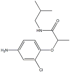 2-(4-amino-2-chlorophenoxy)-N-(2-methylpropyl)propanamide Struktur