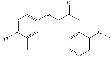 2-(4-amino-3-methylphenoxy)-N-(2-methoxyphenyl)acetamide Struktur