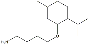 2-(4-aminobutoxy)-4-methyl-1-(propan-2-yl)cyclohexane Struktur