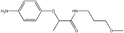 2-(4-aminophenoxy)-N-(3-methoxypropyl)propanamide Struktur