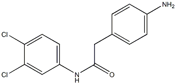 2-(4-aminophenyl)-N-(3,4-dichlorophenyl)acetamide Struktur