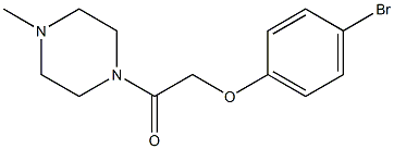 2-(4-bromophenoxy)-1-(4-methylpiperazin-1-yl)ethan-1-one Struktur