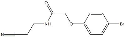 2-(4-bromophenoxy)-N-(2-cyanoethyl)acetamide Struktur