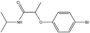 2-(4-bromophenoxy)-N-(propan-2-yl)propanamide Struktur