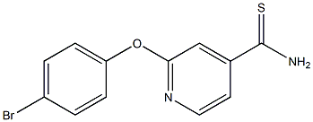 2-(4-bromophenoxy)pyridine-4-carbothioamide Struktur