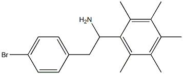 2-(4-bromophenyl)-1-(2,3,4,5,6-pentamethylphenyl)ethan-1-amine Struktur