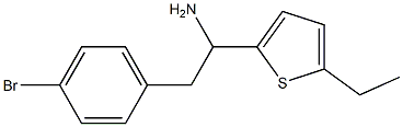 2-(4-bromophenyl)-1-(5-ethylthiophen-2-yl)ethan-1-amine Struktur