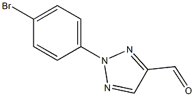 2-(4-bromophenyl)-2H-1,2,3-triazole-4-carbaldehyde Struktur