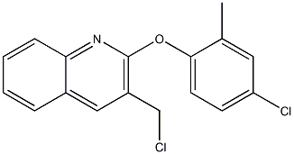 2-(4-chloro-2-methylphenoxy)-3-(chloromethyl)quinoline Struktur