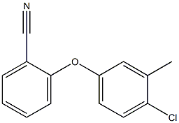 2-(4-chloro-3-methylphenoxy)benzonitrile Struktur