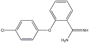 2-(4-chlorophenoxy)benzene-1-carboximidamide Struktur