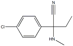 2-(4-chlorophenyl)-2-(methylamino)butanenitrile Struktur