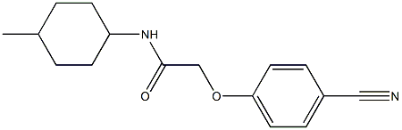 2-(4-cyanophenoxy)-N-(4-methylcyclohexyl)acetamide Struktur