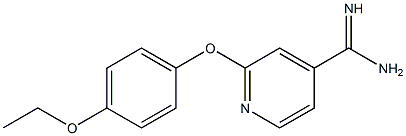 2-(4-ethoxyphenoxy)pyridine-4-carboximidamide Struktur