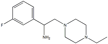 2-(4-ethylpiperazin-1-yl)-1-(3-fluorophenyl)ethan-1-amine Struktur