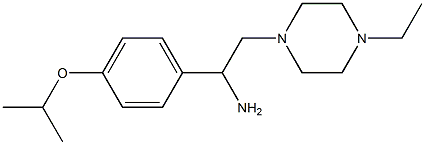 2-(4-ethylpiperazin-1-yl)-1-(4-isopropoxyphenyl)ethanamine Struktur