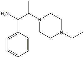 2-(4-ethylpiperazin-1-yl)-1-phenylpropan-1-amine Struktur