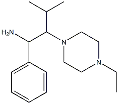 2-(4-ethylpiperazin-1-yl)-3-methyl-1-phenylbutan-1-amine Struktur