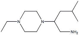 2-(4-ethylpiperazin-1-yl)-4-methylpentan-1-amine Struktur