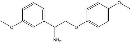 2-(4-methoxyphenoxy)-1-(3-methoxyphenyl)ethanamine Struktur