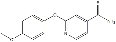 2-(4-methoxyphenoxy)pyridine-4-carbothioamide Struktur