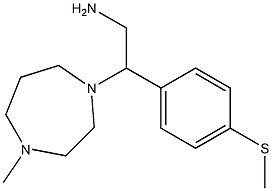 2-(4-methyl-1,4-diazepan-1-yl)-2-[4-(methylsulfanyl)phenyl]ethan-1-amine Struktur