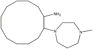 2-(4-methyl-1,4-diazepan-1-yl)cyclododecan-1-amine Struktur