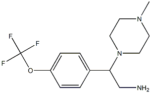 2-(4-methylpiperazin-1-yl)-2-[4-(trifluoromethoxy)phenyl]ethan-1-amine Struktur