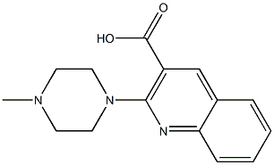 2-(4-methylpiperazin-1-yl)quinoline-3-carboxylic acid Struktur